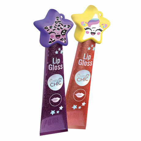 Clementoni crazy chic lipgloss stjerne lilla gul