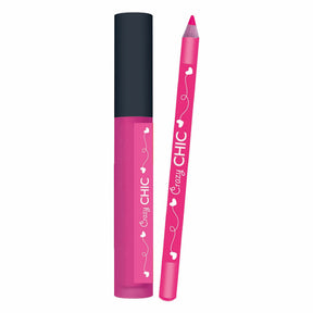 Clementoni crazy chic lipgloss og lip liner jordbær