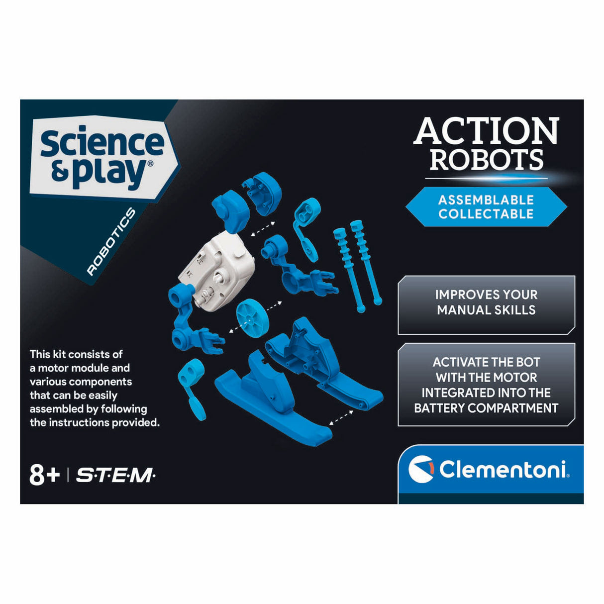 Clementoni videnskabsspil actionrobotter - skiløber