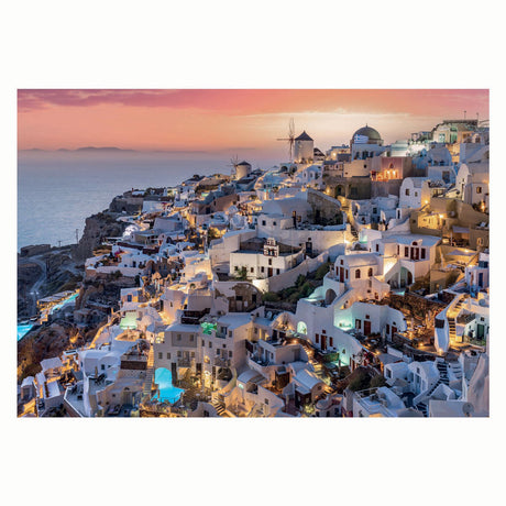 Clementoni puslespil nuancer af santorini, 1000 stk.