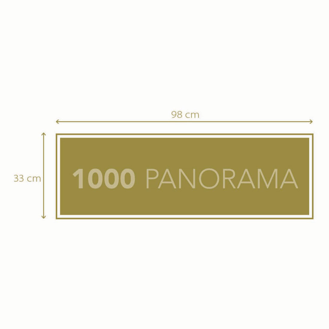 Clementoni panorama puslespil wanakas gyldne reflekser, 1000 stk.
