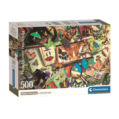 Clementoni puslespil sommerfuglesamleren, 500 stk.
