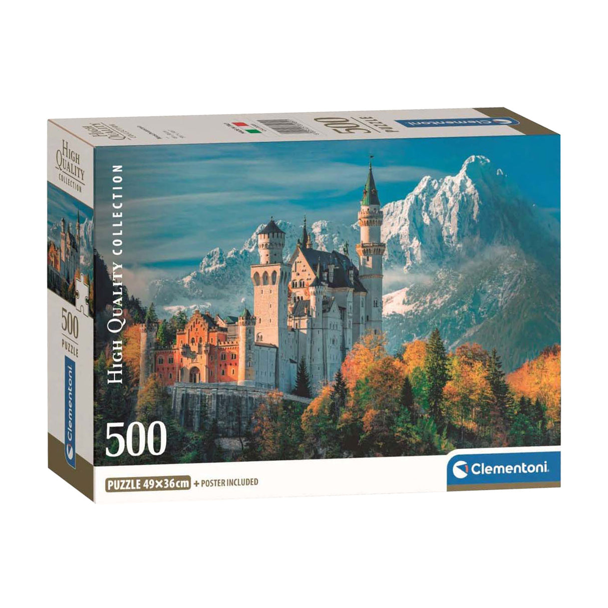 Clementoni puslespil Neuschwanstein Slot, 500 stk.