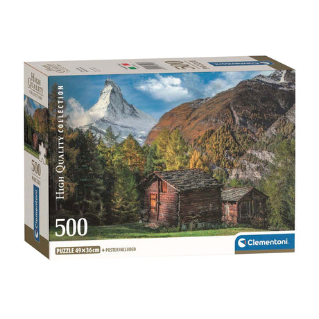Clementoni puslespil charmerende matterhorn, 500 stk.