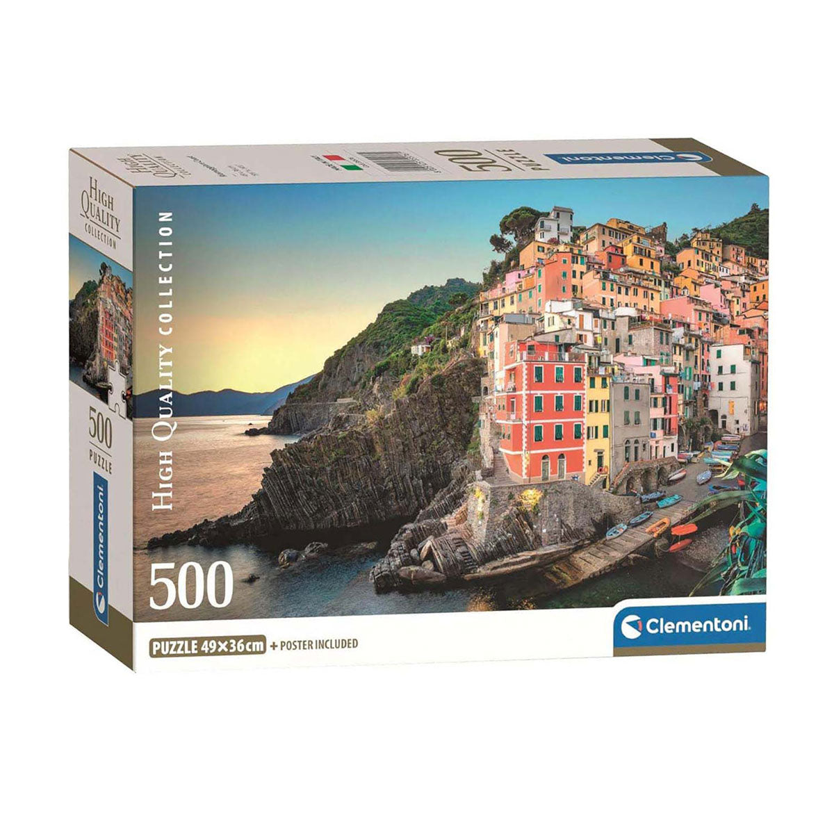 Clementoni puslespil Riomaggiore kyst, 500 stk.