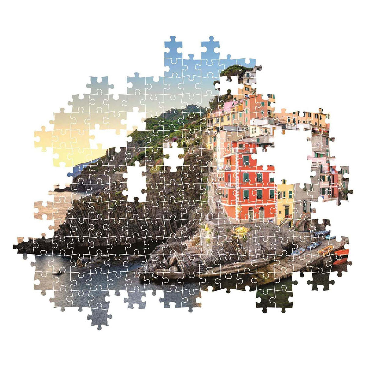 Clementoni puslespil Riomaggiore kyst, 500 stk.