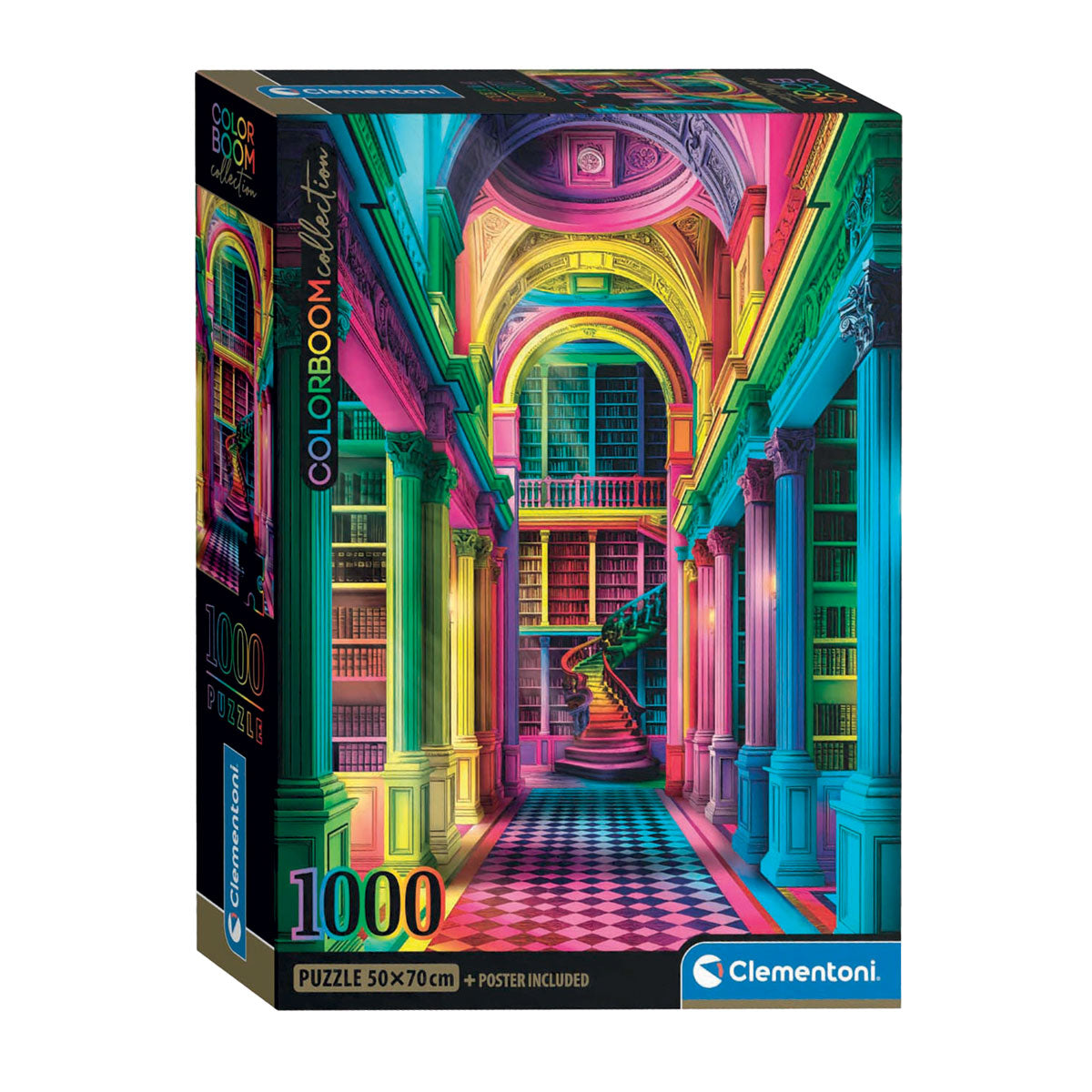 Clementoni puslespil colorboom athenaeum, 1000 stk.