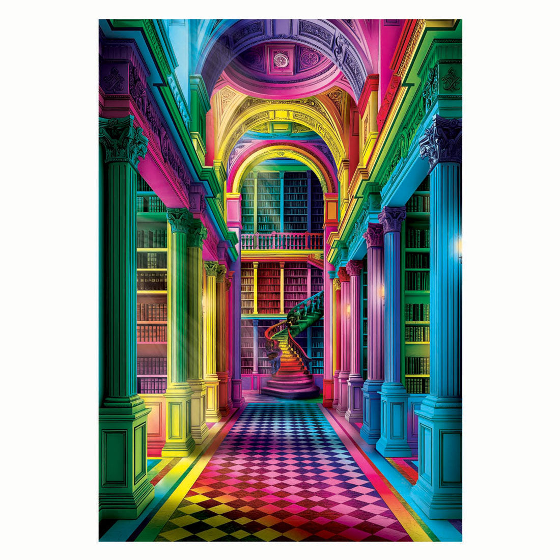 Clementoni puslespil colorboom athenaeum, 1000 stk.