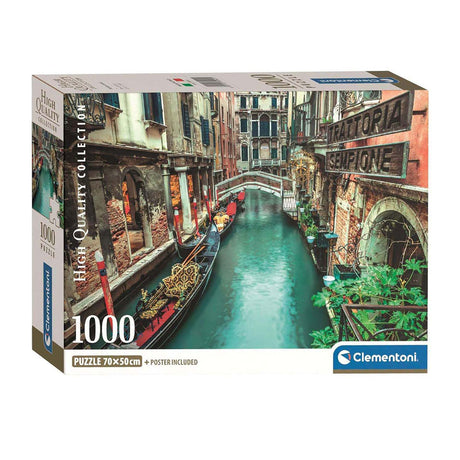 Clementoni puslespil Venice Canal, 1000 stk.
