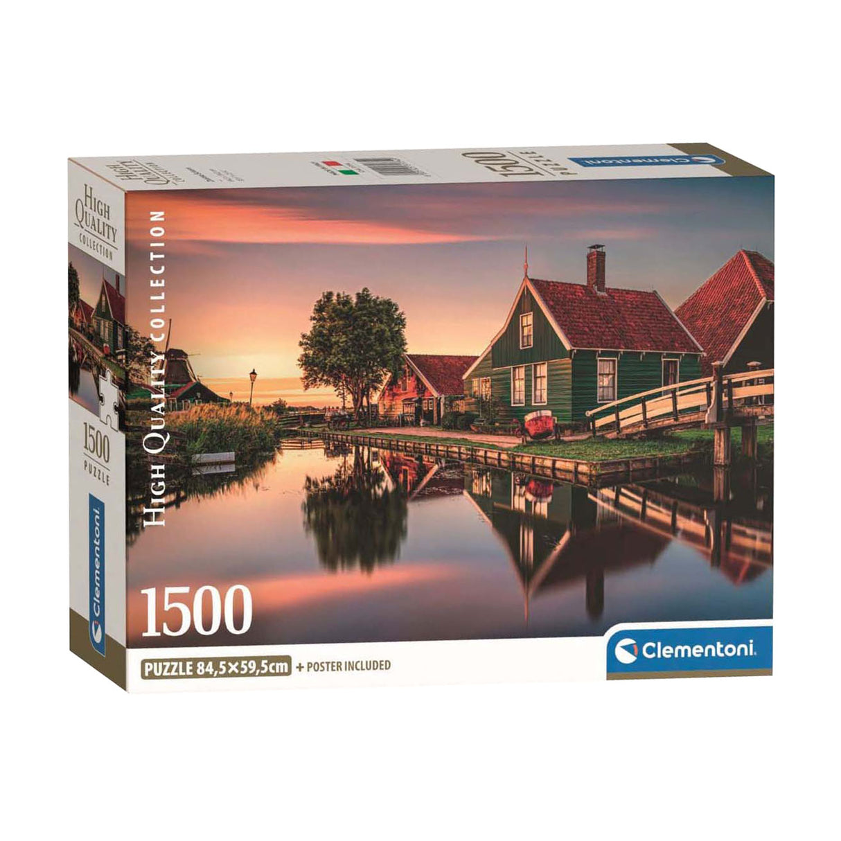 Clementoni puslespil Zaanse Schans, 1500 stk.