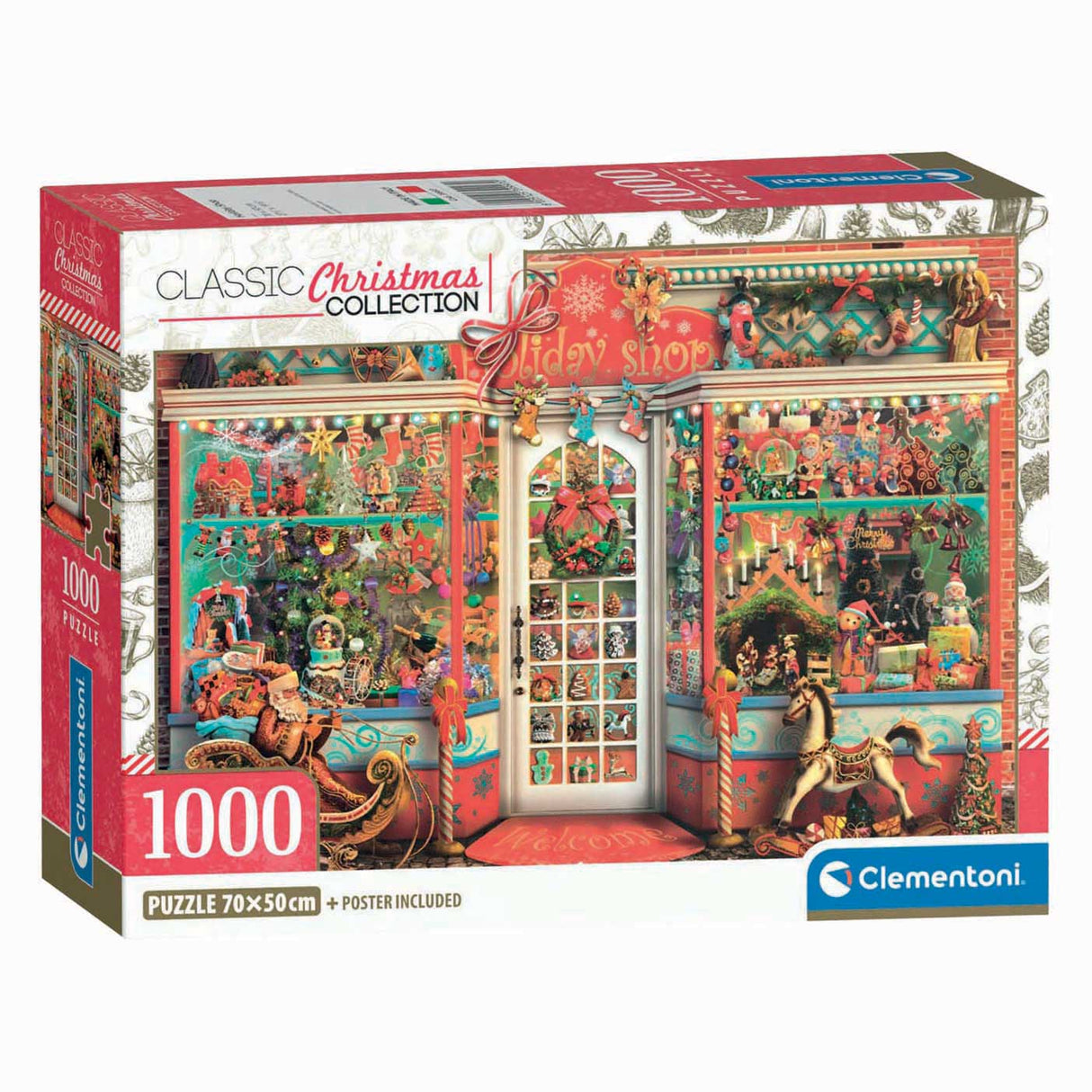 Clementoni puslespil Julebutik - 1000 stk.