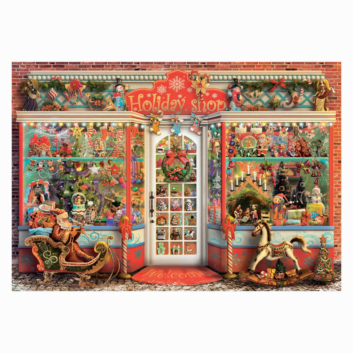 Clementoni puslespil Julebutik - 1000 stk.