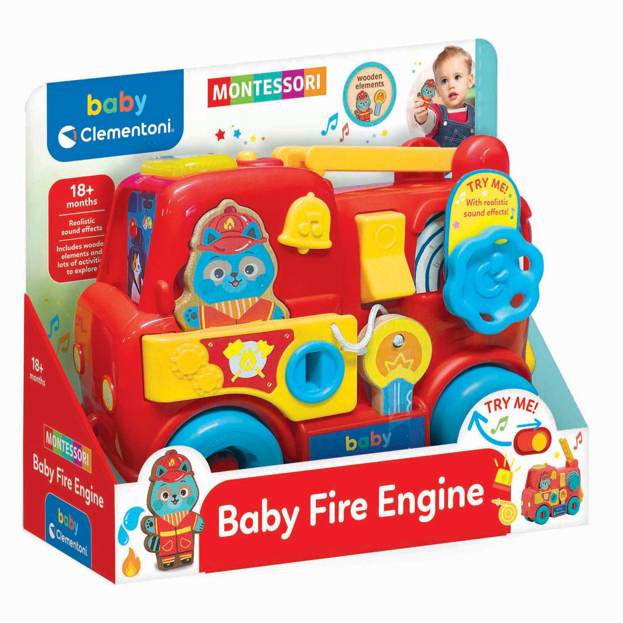 Clementoni baby montessori brandbil