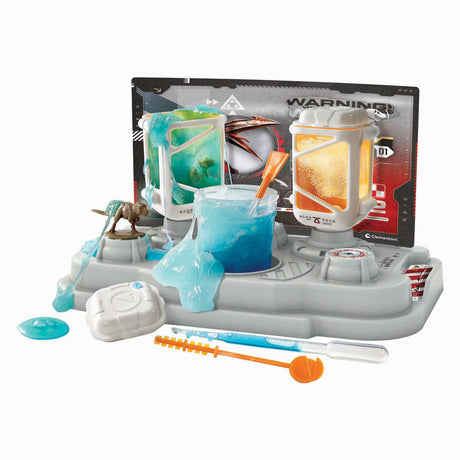 Clementoni jurassic verdens hemmelige laboratorium, der laver slim