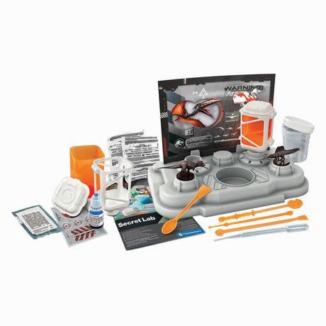 Clementoni jurassic verdens hemmelige laboratorium, der laver slim
