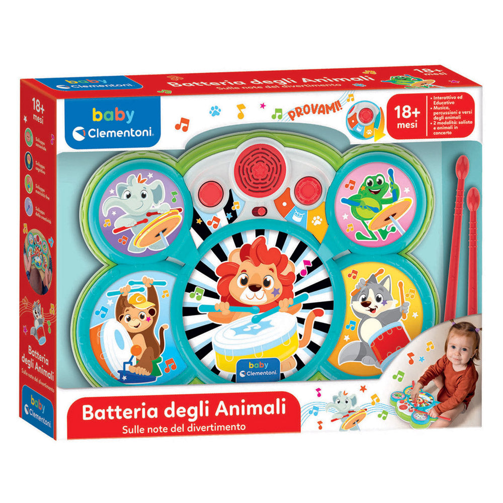 Clementoni baby trommesæt dyr