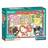 Clementoni puslespil hello kitty og venner - 1000 stk.