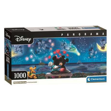 Clementoni puslespil Mickey og Minnie panorama - 1000 stk.