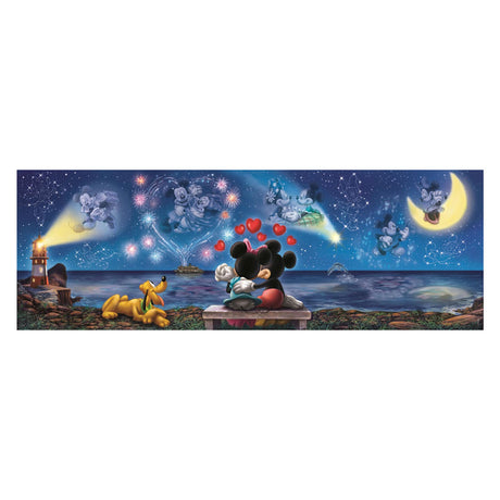 Clementoni puslespil Mickey og Minnie panorama - 1000 stk.