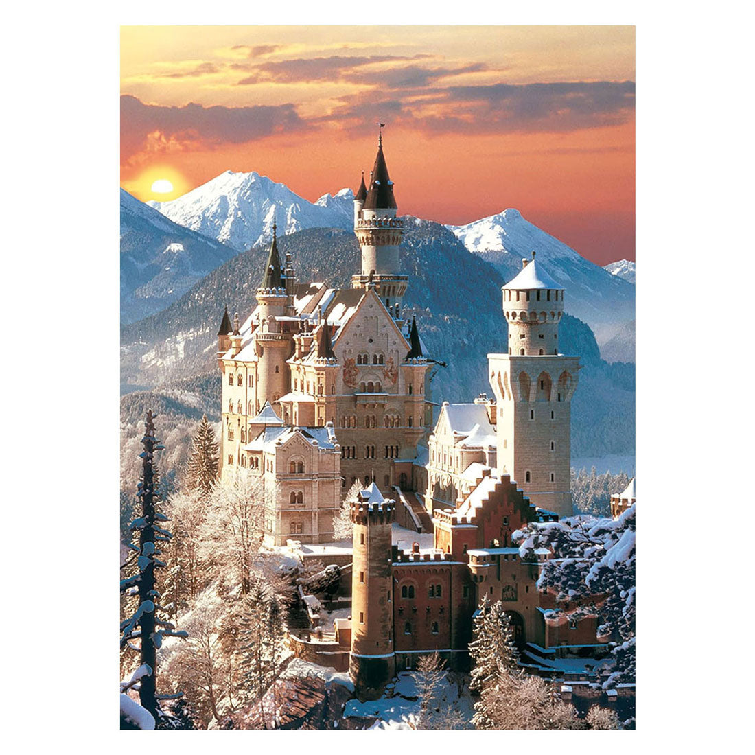 Clementoni - puslespil - 1500 brikker - Neuschwanstein slot - puslespil for voksne