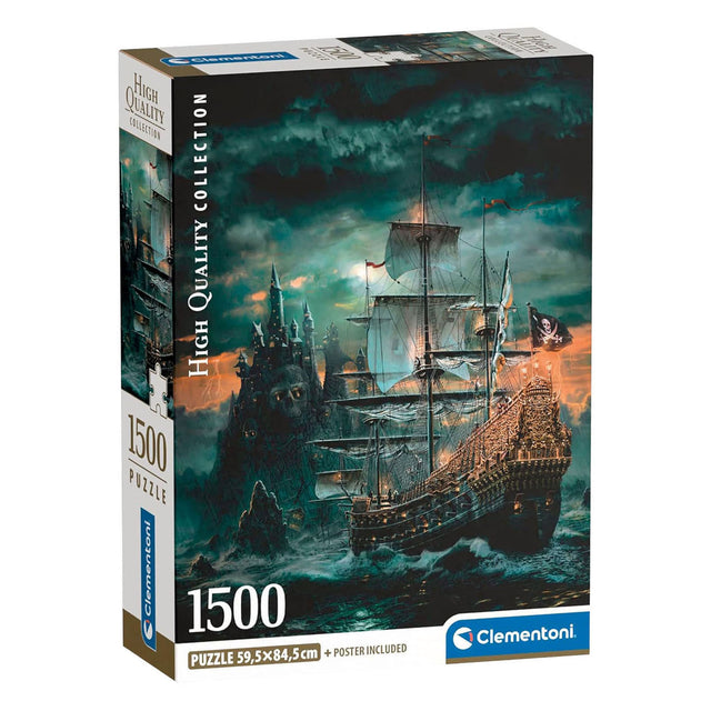 Clementoni puslespil piratskibet - 1500 stk.