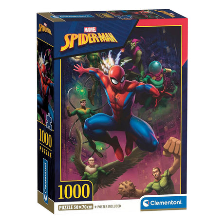 Clementoni puslespil spiderman - 1000 stk.