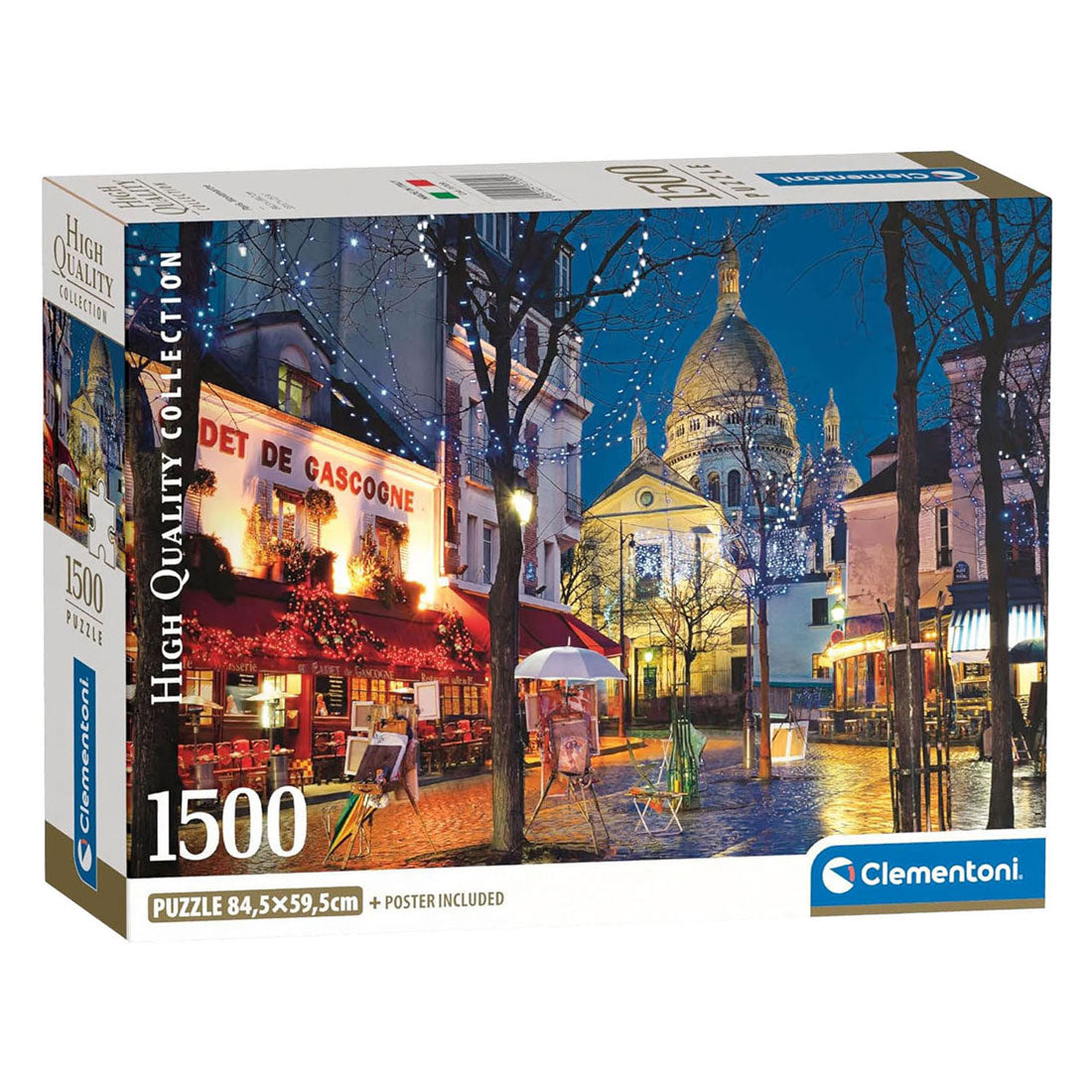 Clementoni puslespil Paris Montmartre - 1500 stk.