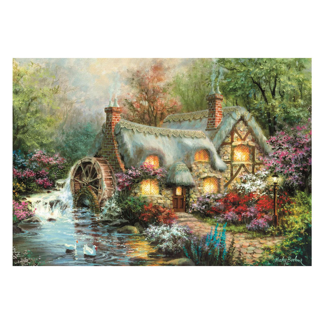 Clementoni puslespil country retreat - 1500 stk.