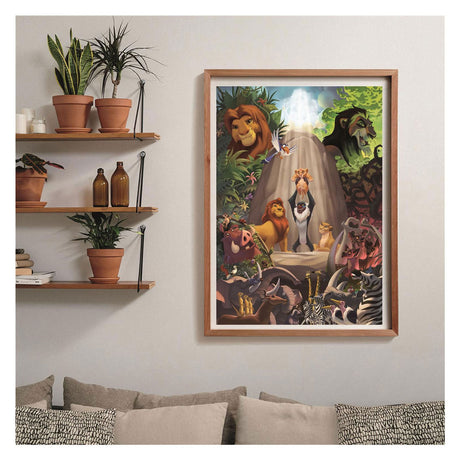 Clementoni puslespil - løvernes konge - 1000 brikker - inklusive plakat