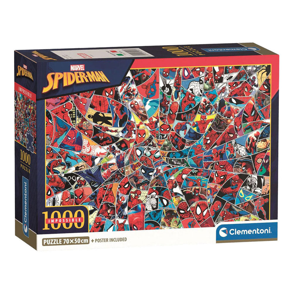 Clementoni puslespil umuligt marvel spiderman - 1000 stk.
