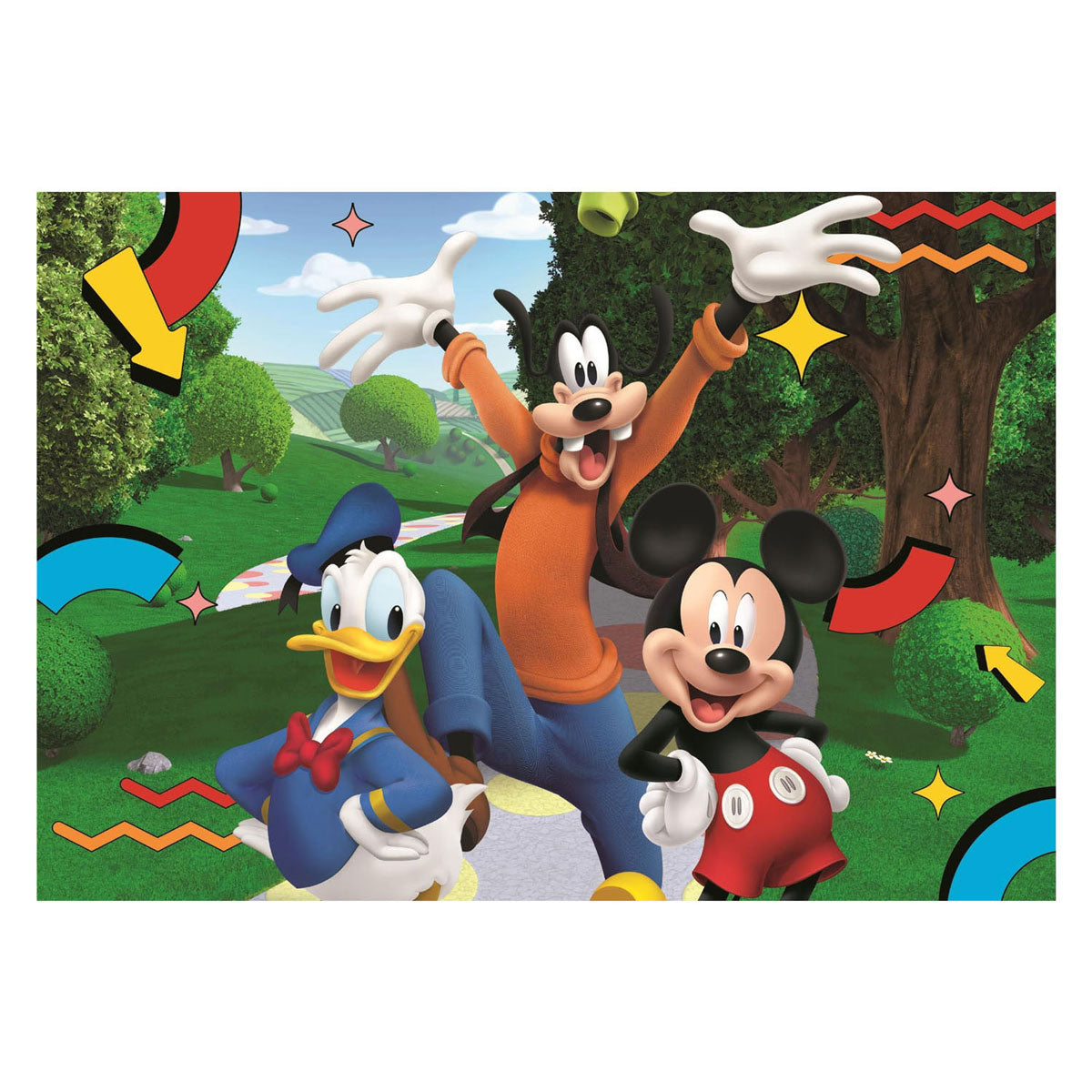 Clementoni maxi puslespil mickey mouse klubhus - 104 stk.