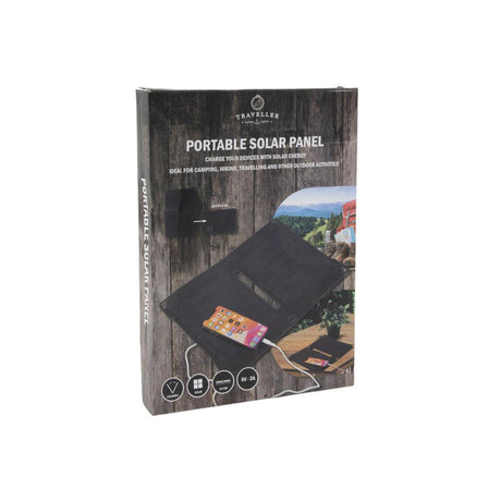 Svenska living bærbart solpanel med 2 USB-tilslutninger 38x27,5cm