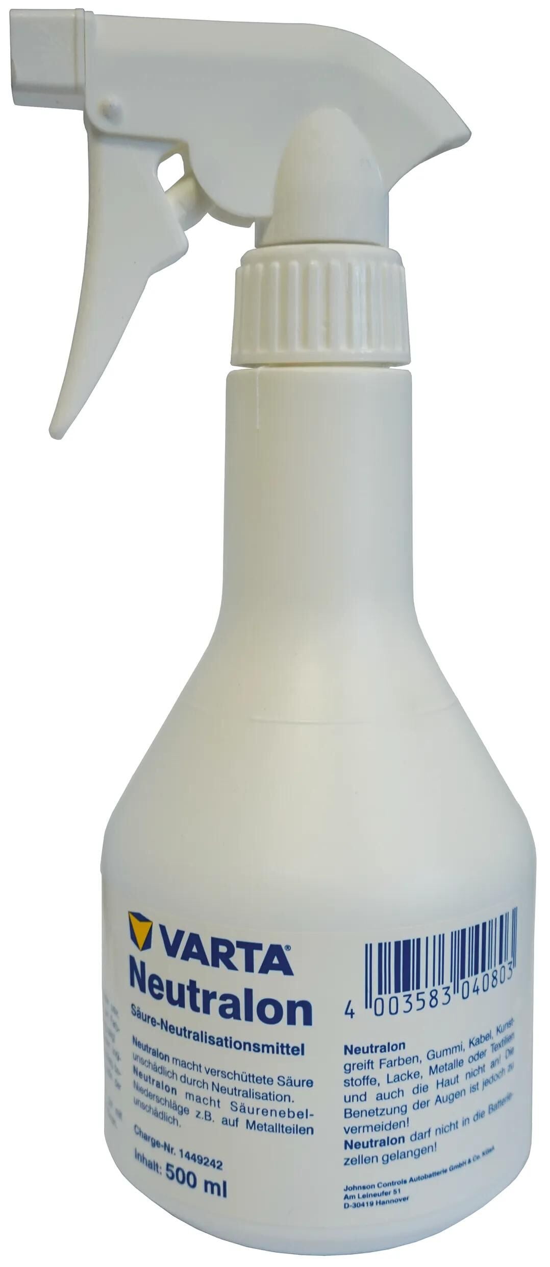 Varta neutralisationsmittel neutralon neutralon spraydåse 500ml