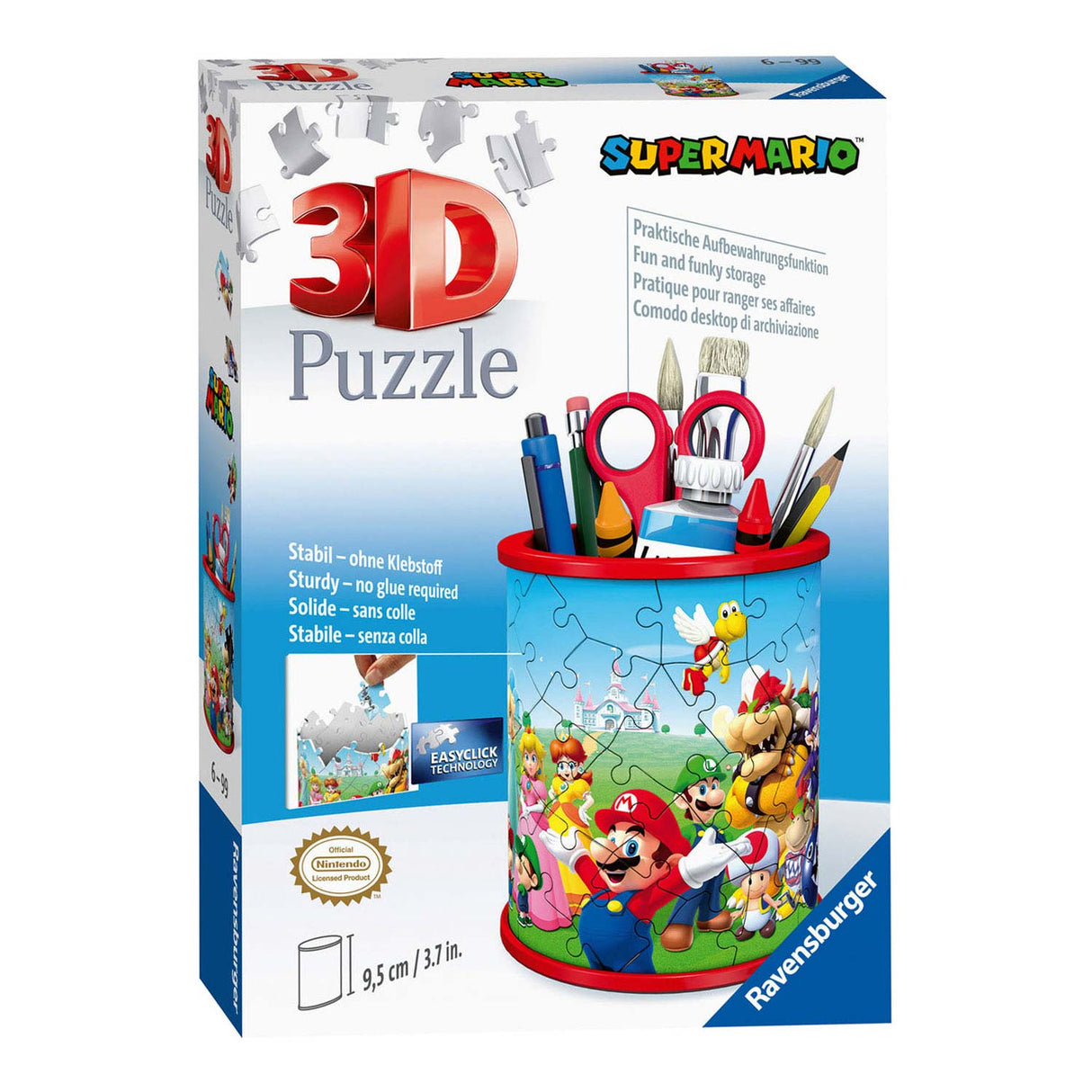 Ravensburger 3D puslespil blyantæske Super Mario - 54 brikker