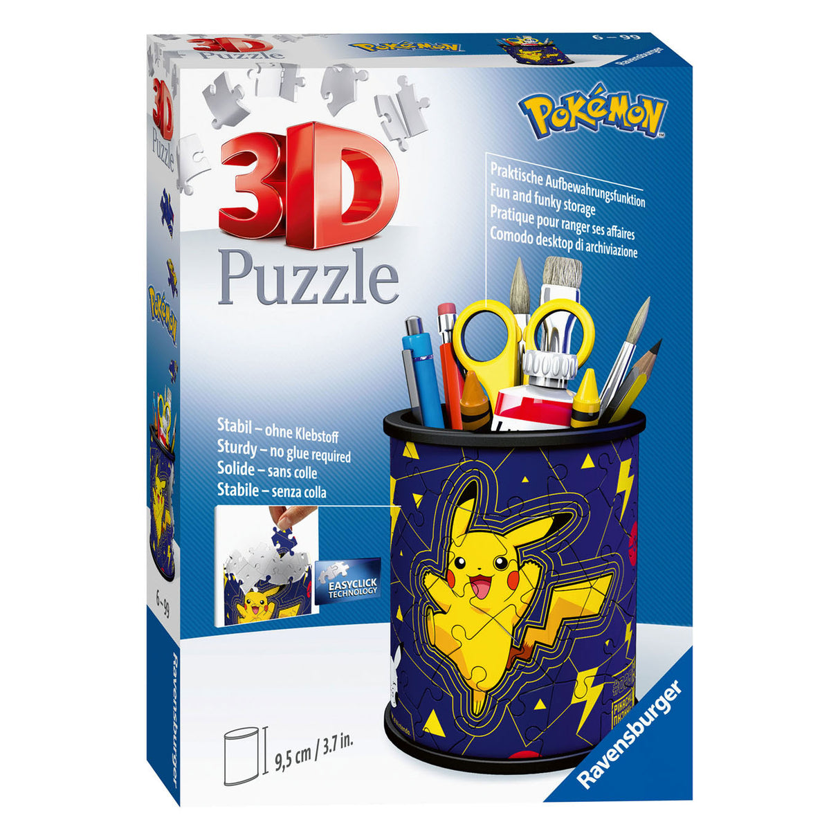 Pokémon Ravensburger 3D puslespil - blyantæske - 54 stk.