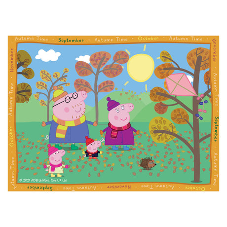 Ravensburger puslespil peppa gris: 4 sæsoner - 12+16+20+24 brikker