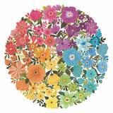 Ravensburger runde puslespil cirkel af farver blomster - puslespil - 500 brikker
