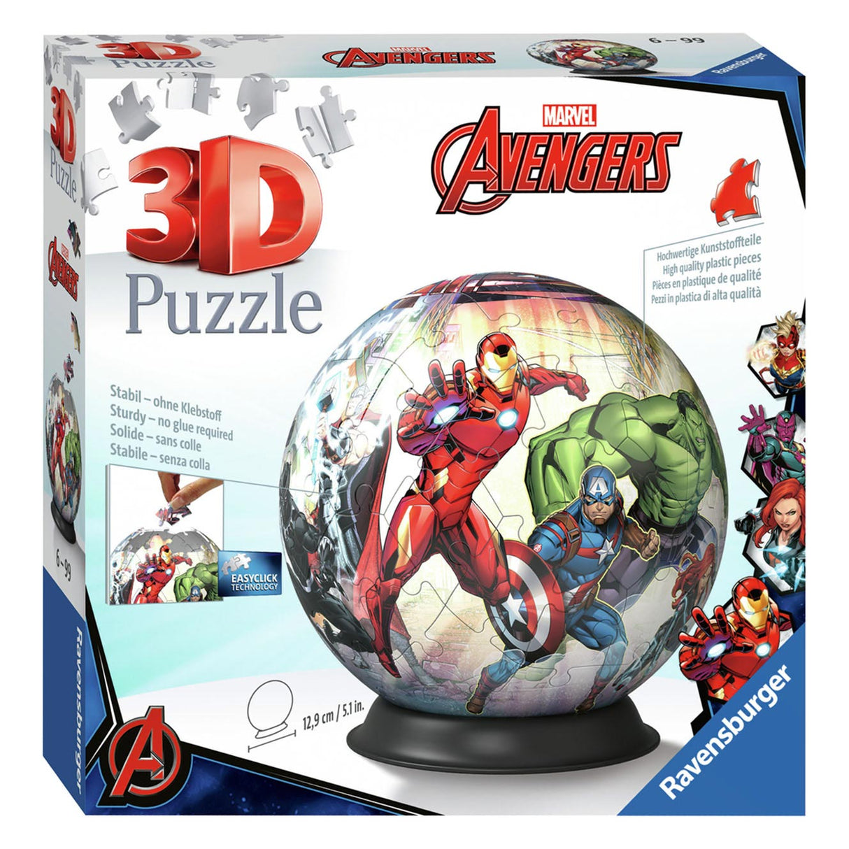 Ravensburger marvel avengers 3d puslespil, 72 stk.