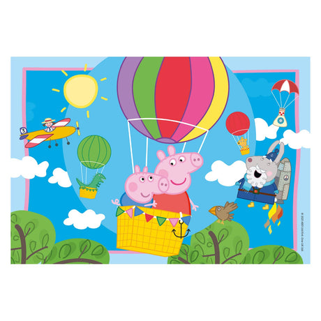 Ravensburger puslespil peppa gris - to puslespil - 12 brikker - børnepuslespil