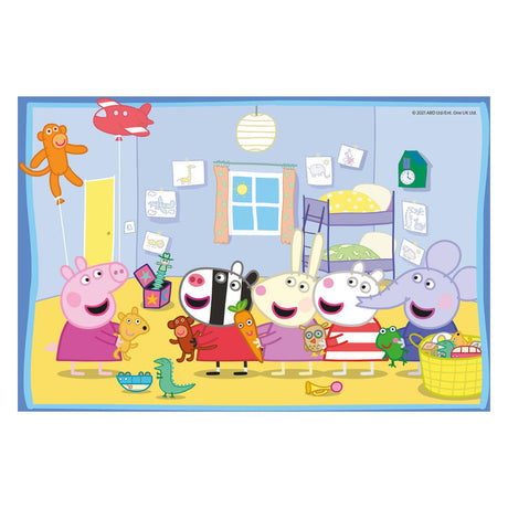 Ravensburger puslespil peppa gris - to puslespil - 12 brikker - børnepuslespil