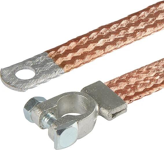 Herth+bus massebånd batt.jordstropper 500mm2 m.klemme