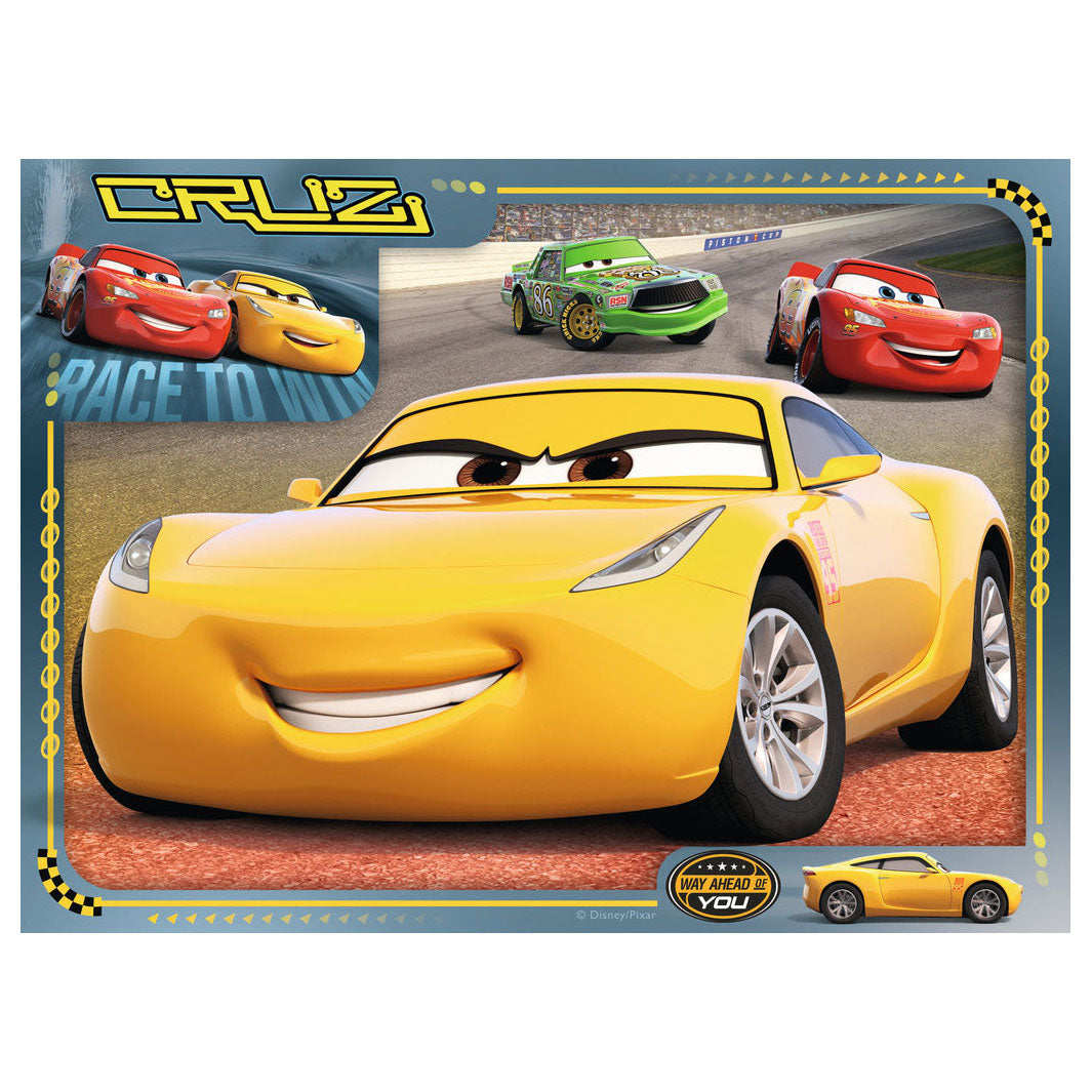 Ravensburger puslespil disney biler 3 lad os køre race! - 12+16+20+24 stk