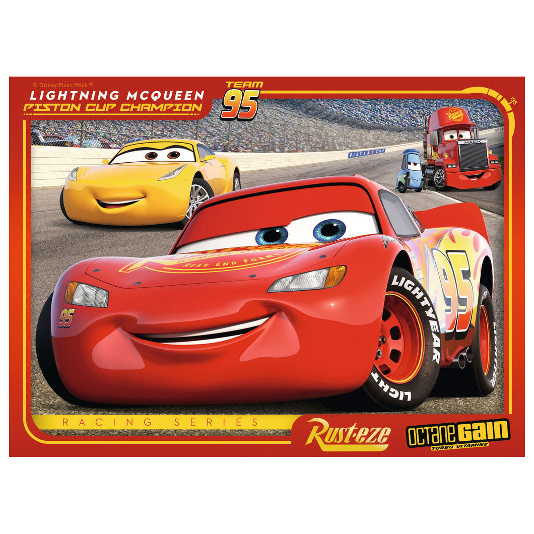 Ravensburger puslespil disney biler 3 lad os køre race! - 12+16+20+24 stk
