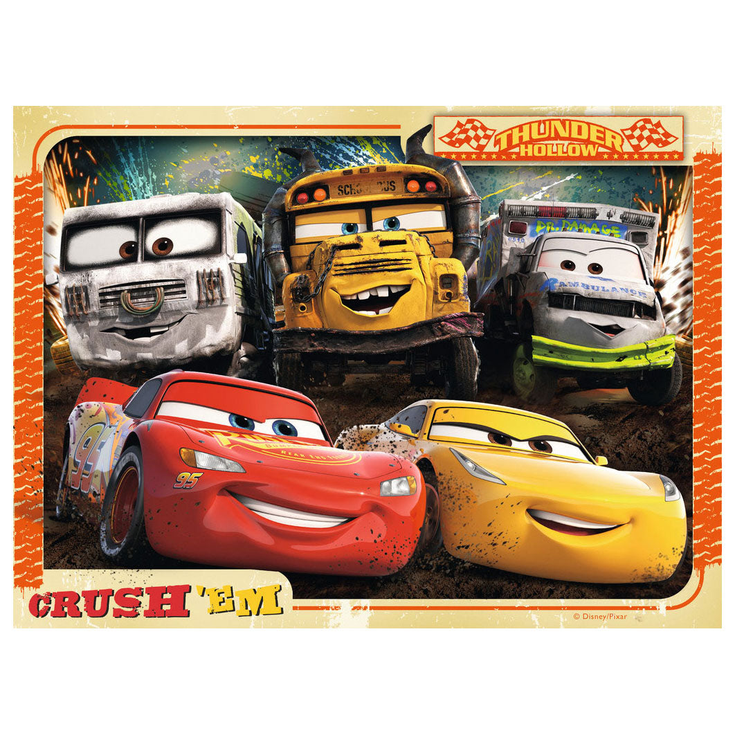 Ravensburger puslespil disney biler 3 lad os køre race! - 12+16+20+24 stk
