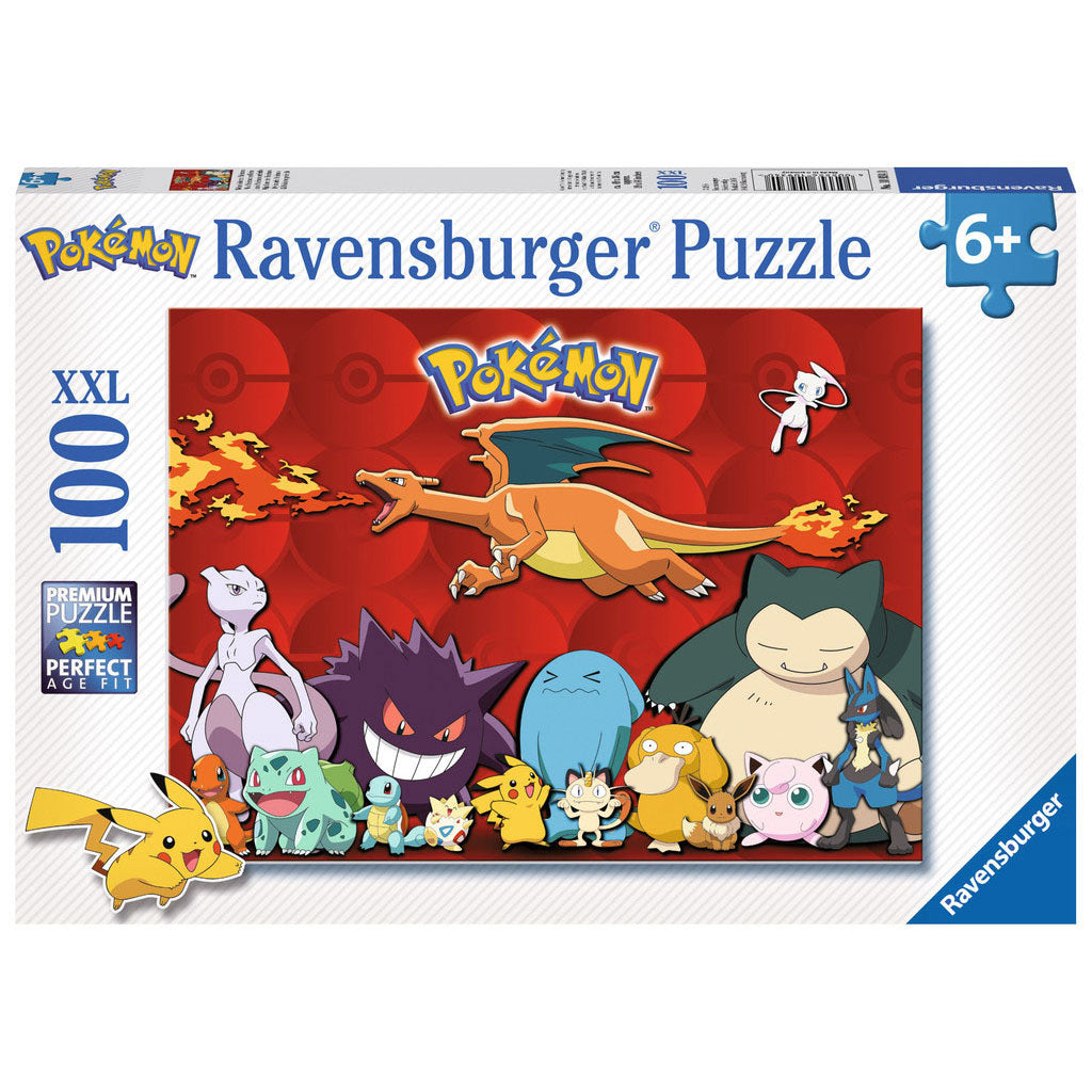 Ravensburger puslespil pokemon - puslespil - 100xxl brikker