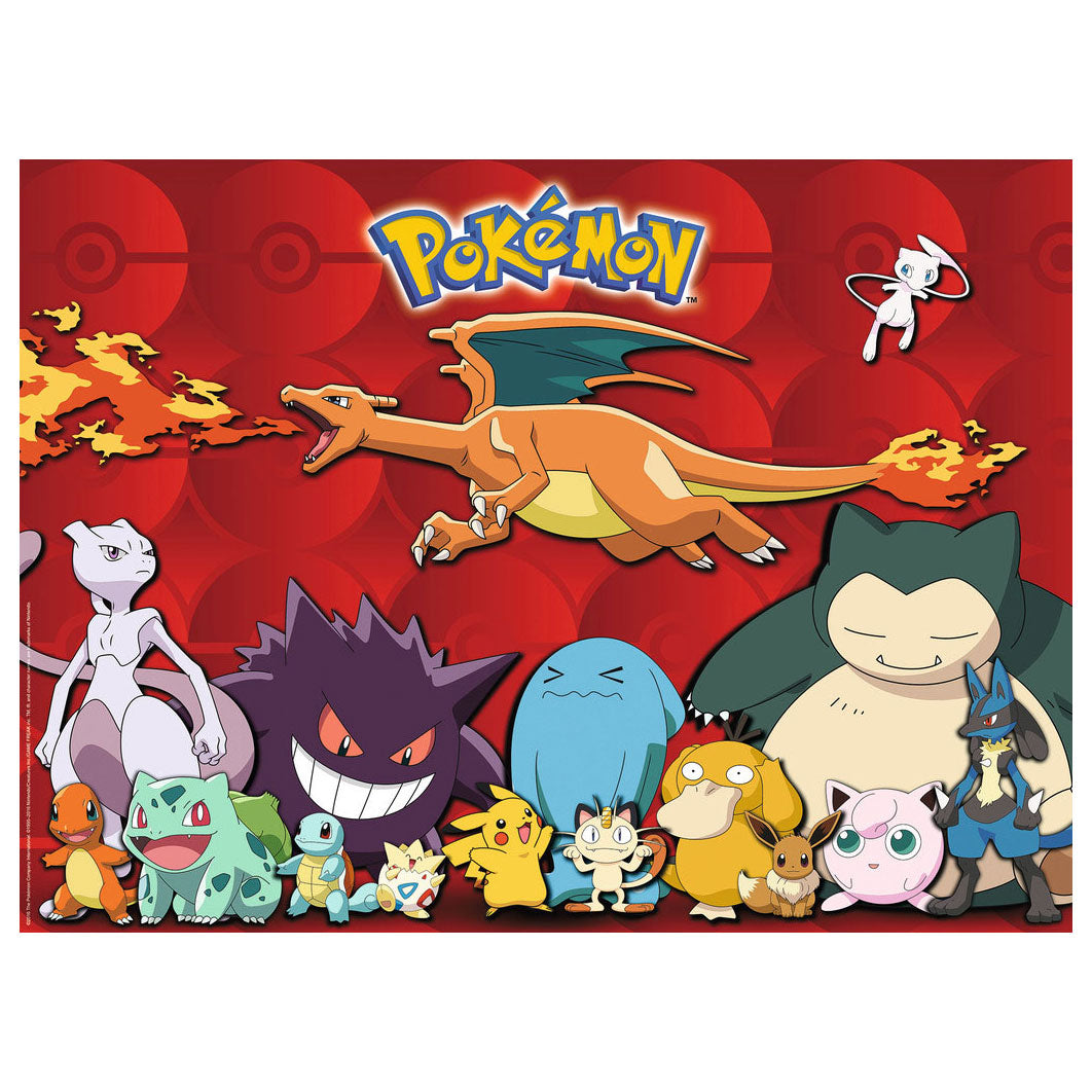 Ravensburger puslespil pokemon - puslespil - 100xxl brikker