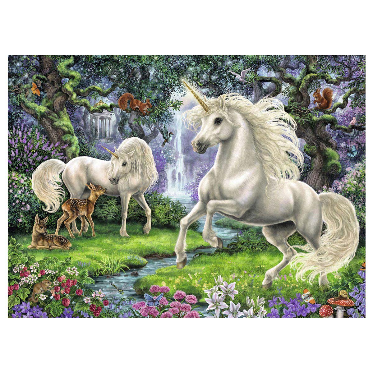 Ravensburger puslespil mystiske enhjørninger - puslespil - 200 brikker