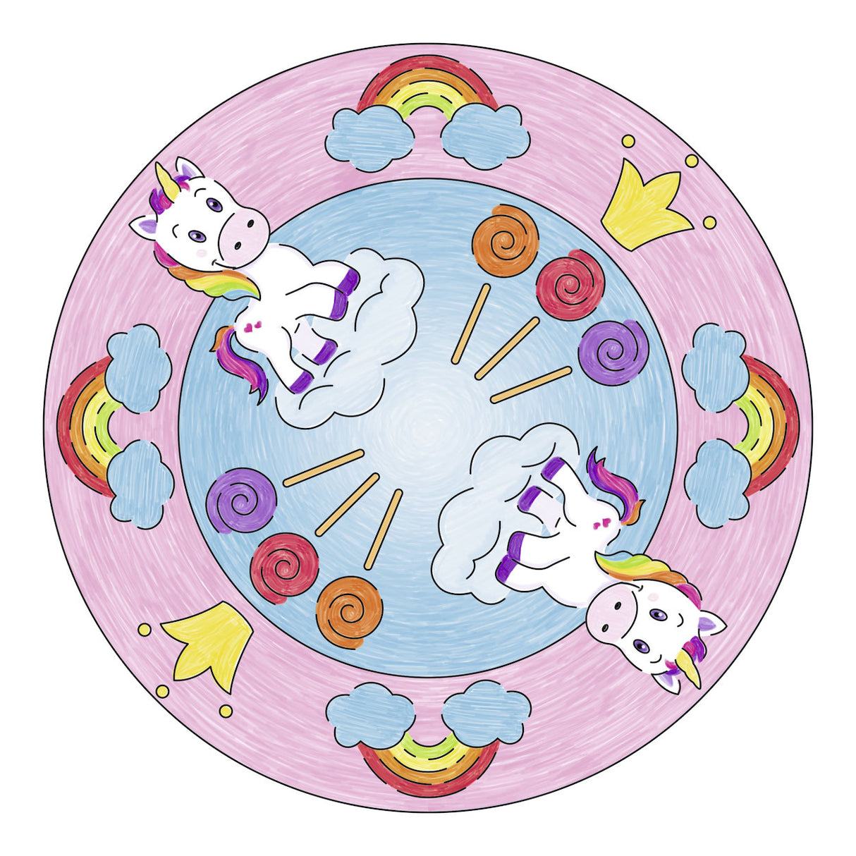 Ravensburger mandala designer 2i1 - enhjørning