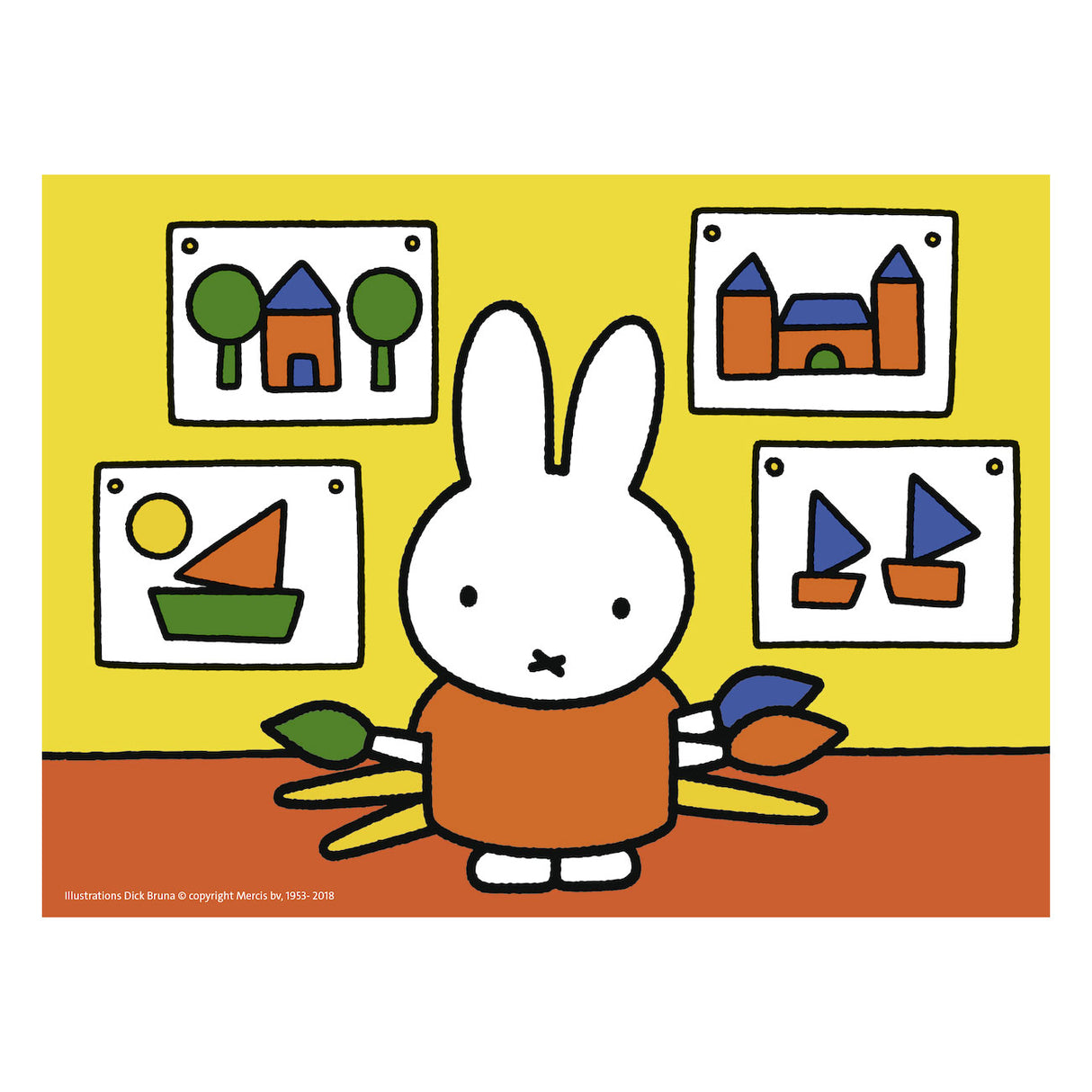 Ravensburger Miffy 4in1box puslespil - 12+16+20+24 brikker - børnepuslespil