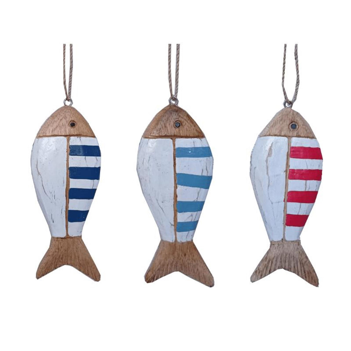 Cosydecor fiskebøjle træ 16x6x2cm fiskebøjle træ 16x6x2cm